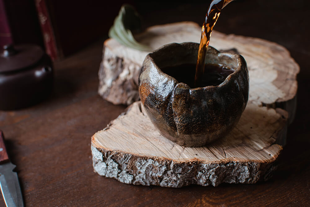 Black Puer Xin Wen tea