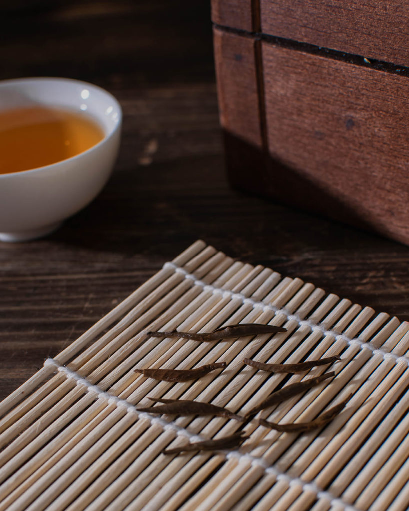 Red tea buds