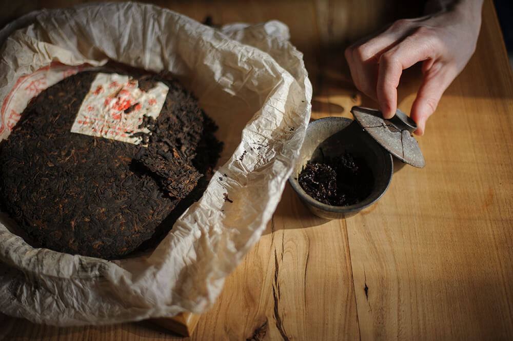 Shu LiuDaChaShan Gou Lai Wang old shu puer tea